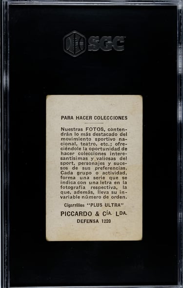 1926 Piccardo & CIA Cigarillos Plus Ultra Basketball Card E3 Uruguayos Y Argentinos