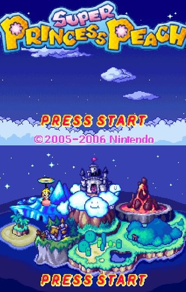 Super Princess Peach - Title Screen