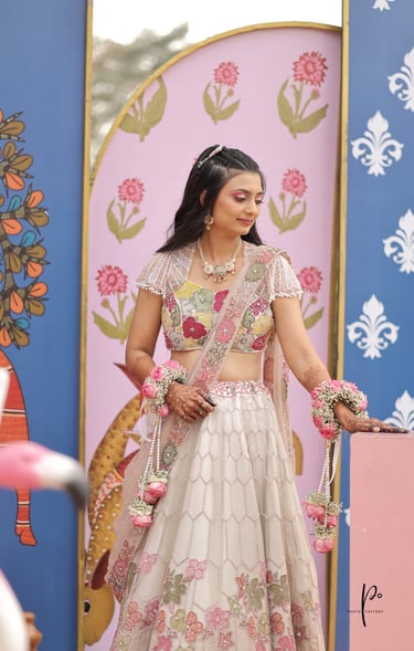 Creative haldi bridal photoshoot Vadodara