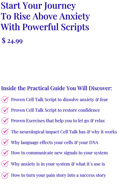 Description around the shop button with all benefits of the ebook "Pull The Plug On Anxiety"