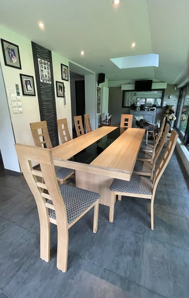 Chaises contemporaines réfection Kosy Atelier Tapissier