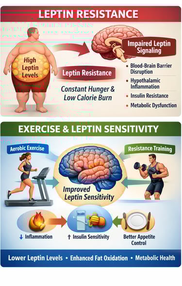 Exercise and Leptin Resistance: How Physical Activity Restores Appetite Control and Metabolic Health
