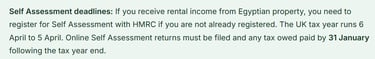 Egypt residency permit requirements