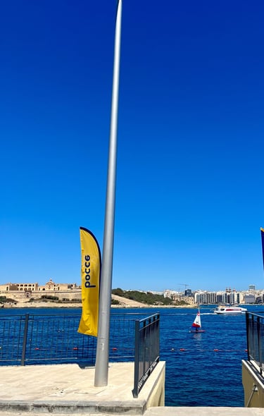in front of bocce bistro marsamxett valletta