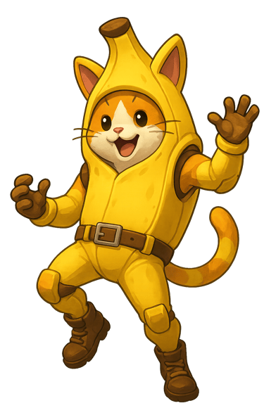 a cat in a yellow costume with a yellow jacket