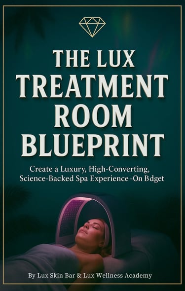 luxury spa treatment room cover for Lux Treatment Room Blue print