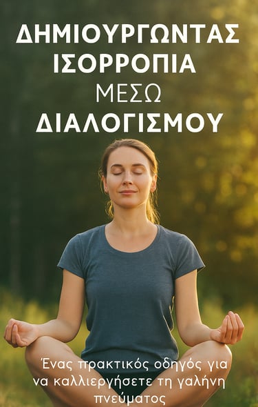 Πρακτικός οδηγός διαλογισμού για μείωση άγχους και καθημερινή ηρεμία. Ασκήσεις 5–10’ & bonus (ημερολ