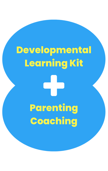 Developmental learning kit with parenting coaching for child development