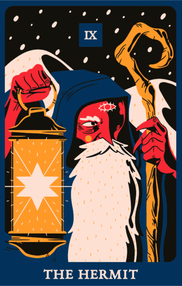 the hermit tarot card