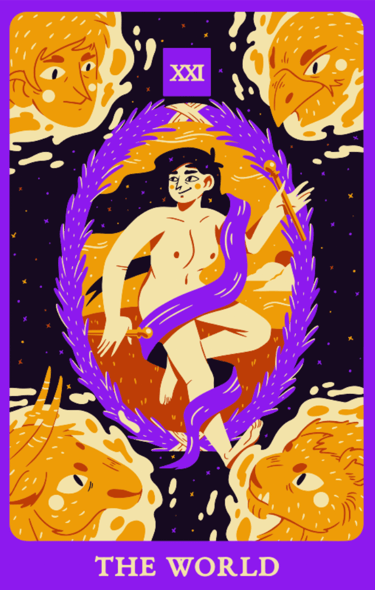 the world tarot card