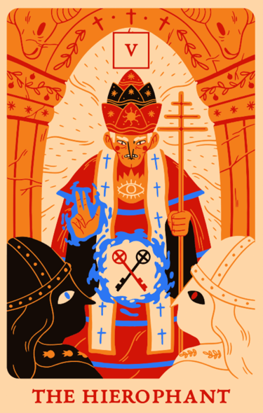 The Hierophant tarot card