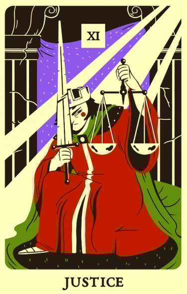 justice tarot card