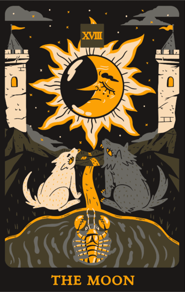 The Moon Tarot Card