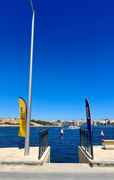 in front of bocce bistro marsamxett valletta