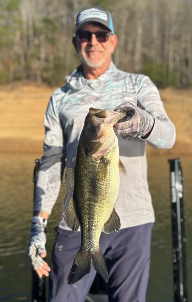 Trophy largemouth bass