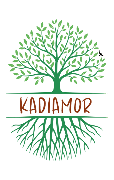 Logo transparent représentant une mangrove avec un petit oiseau