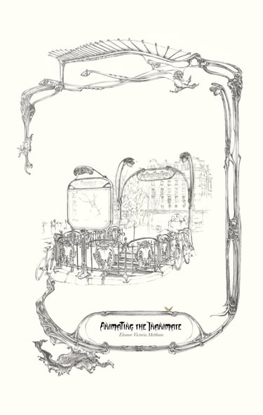 Book cover of Animating the Inanimate by Eleanor Mettham creative writing history of architecture