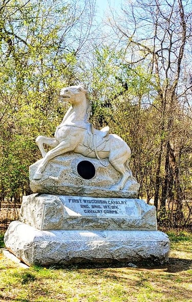 Ft. Oglethorpe, GA - Statue for Wisconsin state at the Chickamauga battlefield