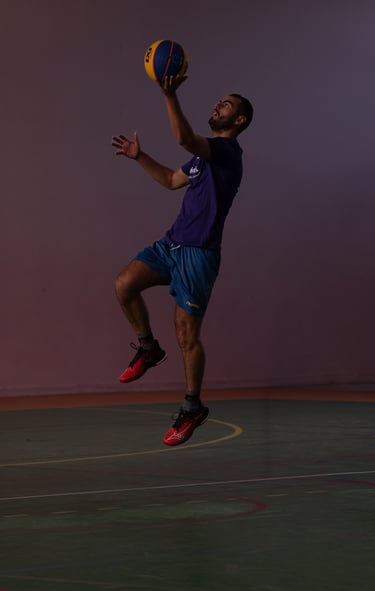 séance photo basketteur