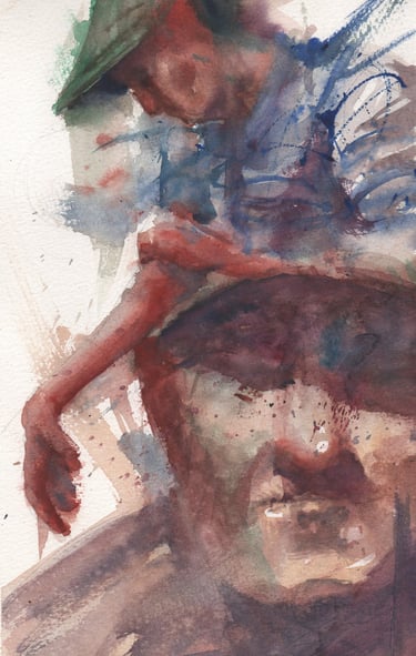 Memories - Watercolor on paper - 17cm x 27cm - 2019