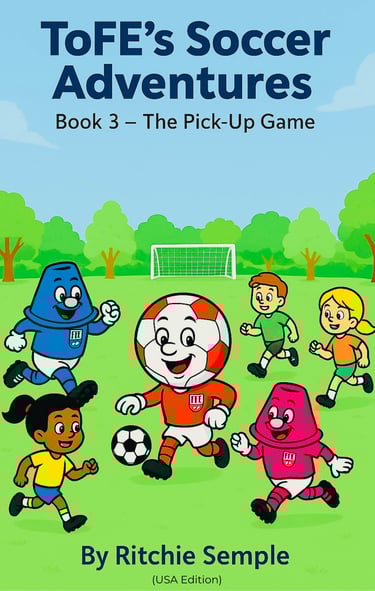 Taka blue cone character showing calm, thoughtful expression in her TFE kit.