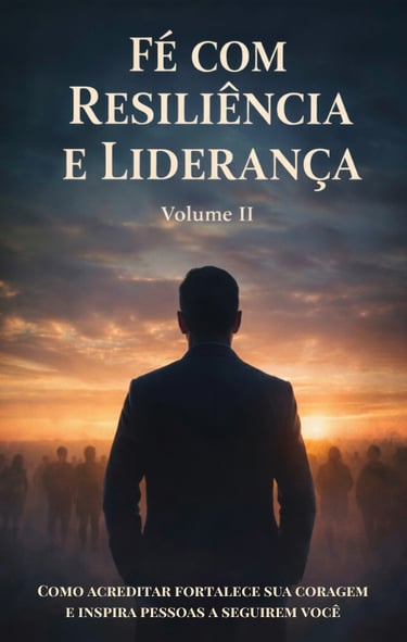 Capa do e-book Fé com Resiliência e Liderança — guia de autoconsciência emocional