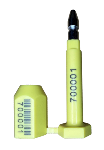 High Security Yellow Bolt Seals C-TPAT Approved