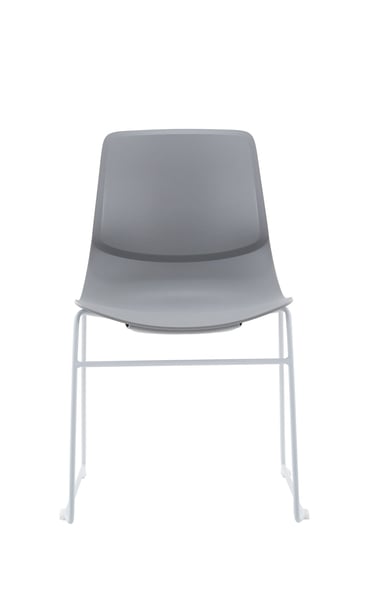 SenSit-Otto four-leg chair in solid grey