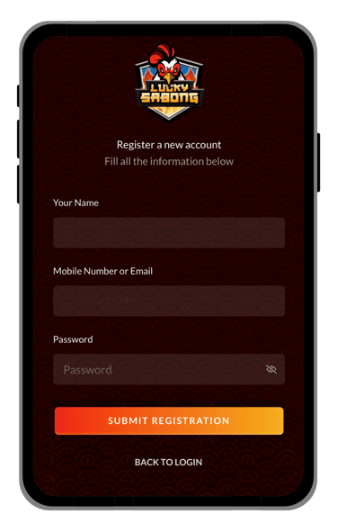 goperya registration form screen