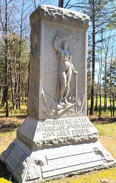 Ft. Oglethorpe, GA - Statue for Ohio state at the Chickamauga battlefield