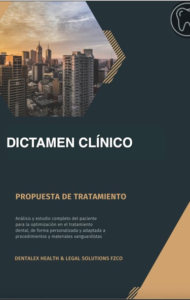 portada de dictamen clinico de dentalex