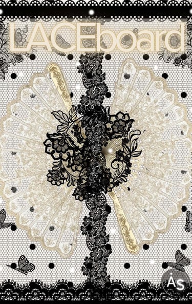 Colorboard inspiré par le thème Laced up des pinterest predicts 2026