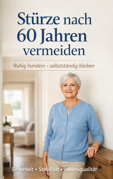 Stürze nach 60 vermeiden: ruhiger Präventionsleitfaden ohne Medizin, ohne Risiko. Mehr Sicherheit, V