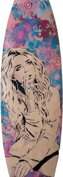 Efin surfboard art