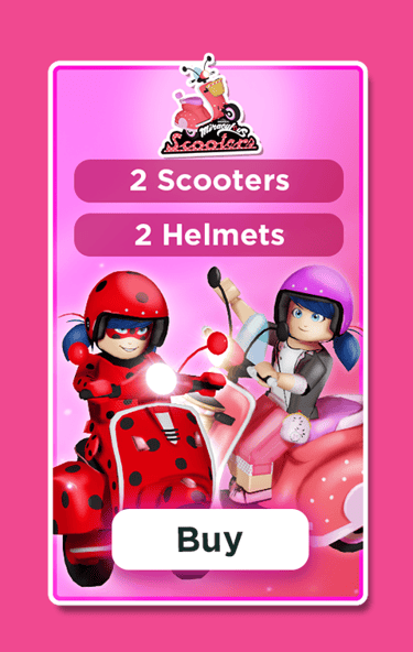 Miraculous Ladybug Roblox in-game pack banner