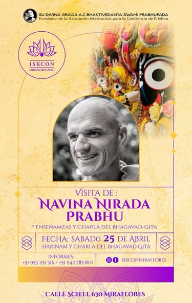 S.G. Navina Nirada en Iskcon Miraflores