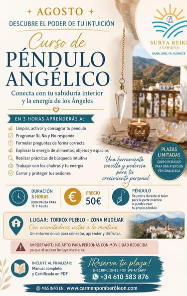 curso pendulo surya reiki axarquia