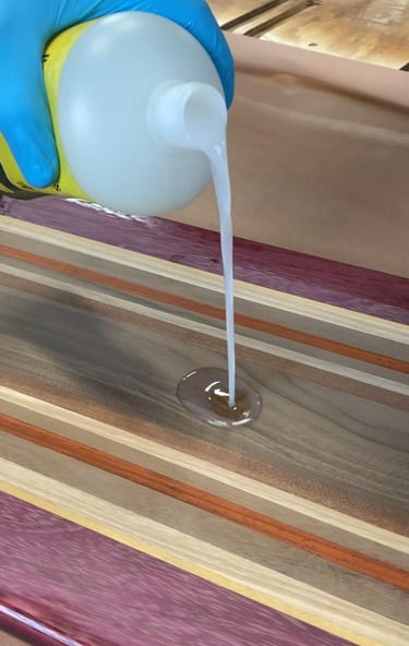 Bumblechutes Hydrating Wood Serum. wood hydration treatment for lasting beauty—mineral oil.