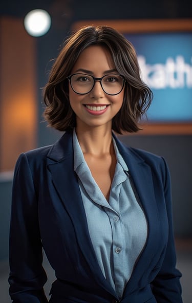 Kathi Knight on the set of "Kathi!", 2023.