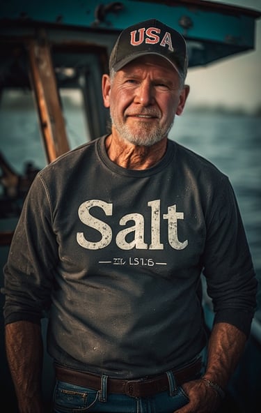 Johnny Allyson; pictured aboard his charter fishing boat, 2026