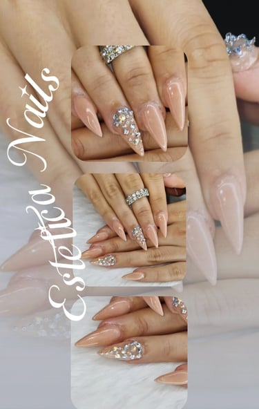 Uñas esculpidas art en flores