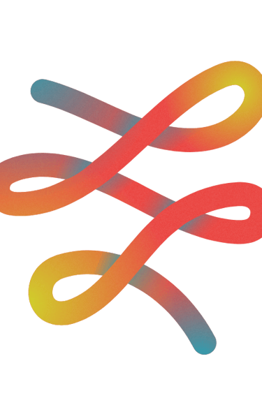 a colorful abstract design of a stylized design