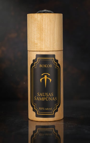 sausas plaukų šampūnas natūralu shampoo hear