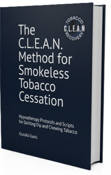 The C.L.E.A.N. Method for Smokeless Tobacco Cessation hypnotherapy book by Guzalia Davis.
