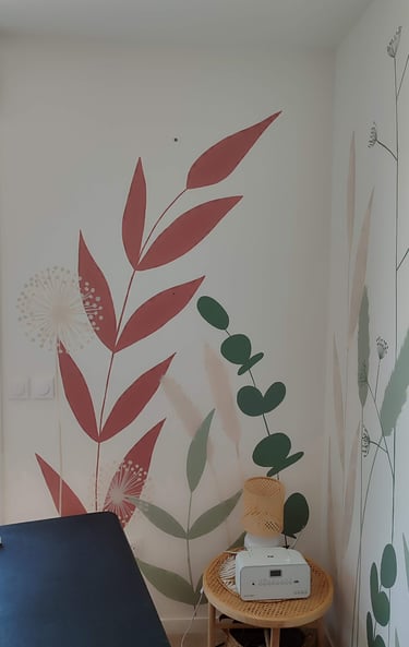 fresque végétale