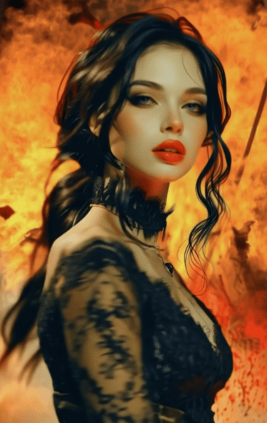 Caamella, vampire diva, queen of the Lilin vampire elite