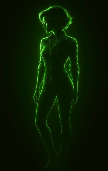 Madeline DaVinci, glowing sex therapist haunted by ghosts and forbidden desire