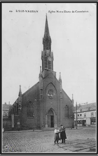 vie du père sevin : église de son baptême Notre-Dame de Consolation à Lille