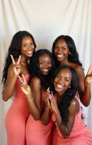 Corporate gala photo booth with custom branded overlay design