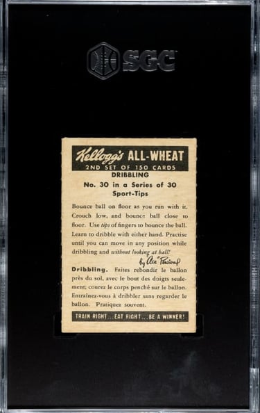 Vintage Kellogg's Canadian Sports card